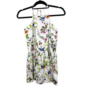 Milly Minis Fruit & Floral Pattern White Multicolor Dress Childrens Girls 12